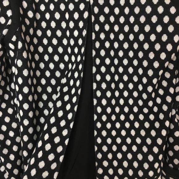 Joseph Ribkoff Sweater Jacket Polka Dots Sz 12 - Picture 5 of 8
